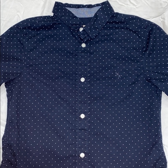 Boys 8-9 Youth Button Down L.O.G.G. Blue Shirt - Picture 3 of 8
